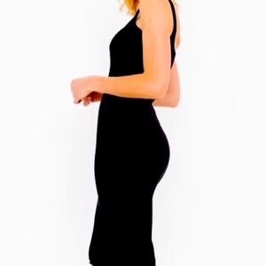 Sleek black dress - American Apparel circa 2011 - LBD - size L